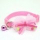 * 3 rózsaszínű - Csokornyakkendő állítható cica nyakkendő gallér Bowknot Dot Bell Cat kisállat kiskutya