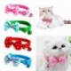 * 1 rózsaszínű - Csokornyakkendő állítható cica nyakkendő gallér Bowknot Dot Bell Cat kisállat kiskutya