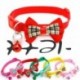 * 1 rózsaszínű - Csokornyakkendő állítható cica nyakkendő gallér Bowknot Dot Bell Cat kisállat kiskutya