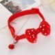 * 1 rózsaszínű - Csokornyakkendő állítható cica nyakkendő gallér Bowknot Dot Bell Cat kisállat kiskutya