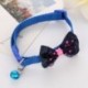 * 3 kék - Csokornyakkendő állítható cica nyakkendő gallér Bowknot Dot Bell Cat kisállat kiskutya