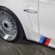 3 x M színű csíkos autós matrica vese rács matrica illeszkedik a BMW M3 M5 E46 autós kiegészítőkhöz PVC belső