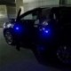 Kék 3LED - 2db univerzális nyitott ajtó ütközésgátló autóajtó fények projektor fény motorkerékpár LED autó