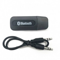 Fekete - USB Bluetooth Aux vezeték nélküli hordozható mini autó Bluetooth zene mp3 audio vevő adapter 3,5 mm-es sztereó