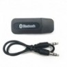 Fekete - USB Bluetooth Aux vezeték nélküli hordozható mini autó Bluetooth zene mp3 audio vevő adapter 3,5 mm-es sztereó
