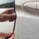Fekete - Autóajtó bejáratok Gumiszélű védőcsíkok Autó ütközésgátló automatikus ajtóelkerülő bot dekorációs