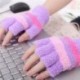 lila - Ujjatlan USB-vel működő fűtött kesztyű Irodai őszi téli kézmelegítő kesztyű zöld vízálló motorkerékpár