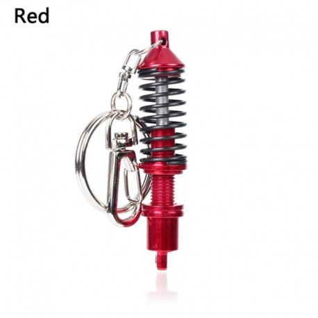 piros - Univerzális autófelfüggesztés kulcstartó kulcstartó gyűrű kulcstartó kulcstartó Auto Coilover rugó