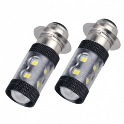 fehér - AKCIÓ H6 / P15D LED motorkerékpár fényszóró izzó rendkívül fényes a Yamaha YFZ450R Rhino 700 Raptor YFM660