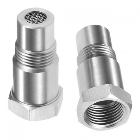 AKCIÓ Kiváló minőségű tartós 2PC autós CEL fix motorfényszűrő adapter oxigén O2 érzékelő M18 X 1.5 CSV