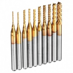 Gyors szállítás 10db végmaró 1/8 &quot szárú titán bevonatú maró tartós keményfém CNC marómarók