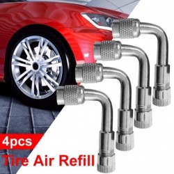 Fém 90 fokos gumiabroncs szelep hosszabbító adapter autó motorkerékpár robogóhoz 4 csomag univerzális hosszabbító