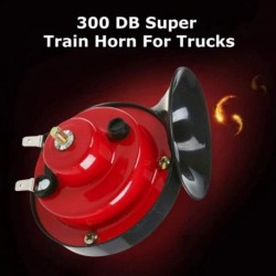 Forró eladó 2db12V csiga légkürt 300DB 510HZ hangos légkürt mélynyomó vonat kürt Аудио для авто autó