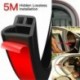 5M - Karcálló autóajtó tömítés szalag nagy sűrűségű stílus L alakú formázó motorháztető csomagtartó