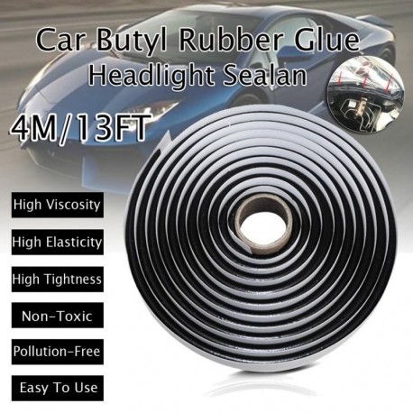 4 méter fényszóró tömítő fekete butil gumi utólagos visszazárás rejtett fényszórók hátsó lámpa pajzs
