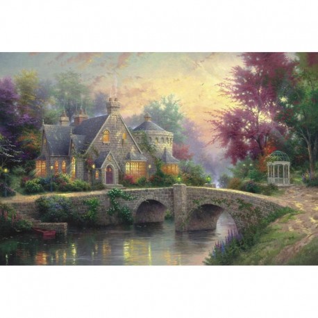 Híd - Jigsaw Puzzle 1000 darabból álló, fából készült összeszerelt képi tájkép-rejtvények játékok felnőtteknek