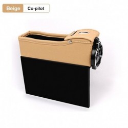 Bézs másodpilóta - Autósülési réstároló táskadoboz Pénztartó Italital-tartó Autósülés-zseb Többfunkciós