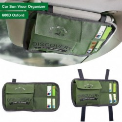 Autós napellenző szervező Autó belső kiegészítők Zsebszervező tasak kártyákhoz, tollakhoz, napszemüvegtartókhoz
