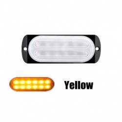 Sárga - 10-24V LED-es villogó fények 12 LED-es hátsó lámpa irányjelző lámpák figyelmeztető lámpák Autós