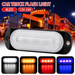 Új fejlesztésű 12V-24V borostyán 4LED sávos autós teherautó villogó vészhelyzeti lámpa lámpa carro voiture Gyors