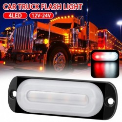 04 - Magas ajánlás 12V-24V borostyán 4LED bár autó teherautó villogó vészhelyzeti lámpa lámpa carro voiture Gyors