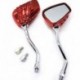 Piros - 2db / pár motorkerékpár tükör csontváz koponya kéz karom motorkerékpár motor visszapillantó tükör kerékpár