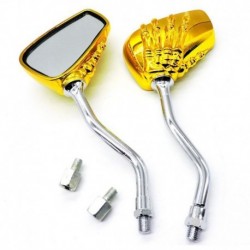 Sárga - 2db / pár motorkerékpár tükör csontváz koponya kéz karom motorkerékpár motor visszapillantó tükör