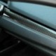 3PCS szénszálas középső műszerfal konzol borító díszléc matrica a Honda Civic 2016-19-hez Gyors szállítás