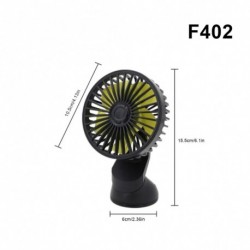 F402 - Autóventilátor forgatható kétfejű ventilátor 3 sebességes USB-meghajtású műszerfal-hűtőventilátor a Sedan