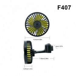 F407 - Autóventilátor forgatható kétfejű ventilátor 3 sebességes USB-meghajtású műszerfal-hűtőventilátor a Sedan