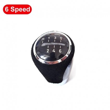6 sebesség - Fekete sebességváltó gomb PU bőr   PVC 5/6 sebességes sebességváltó gomb automatikus pótalkatrészek BMW