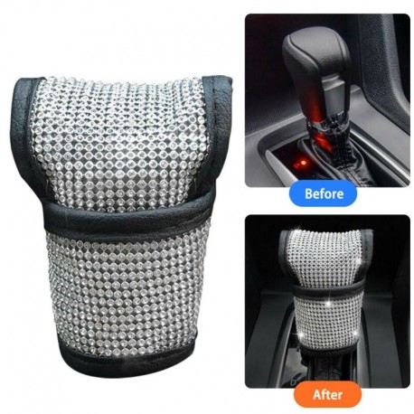 1 DB - 2019-es legnépszerűbb autóváltó gomb burkolat Bling Crystal Gear Auto belső kiegészítők cseréje Gyors