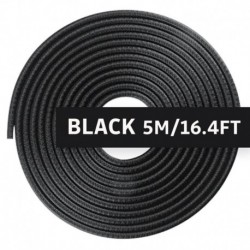 Fekete - Univerzális autóajtó karcvédő 5M tömítő szalagvédő kárpit autóajtó matricák dekorációvédő