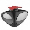 Fekete-Bal - Autó vakfoltjának tükre 2 oldalas autó külső visszapillantó tükör 360 fokos domború forgatható autó