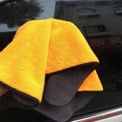 narancssárga 30X30cm - 1db autóápolási polírozó mosogató törölköző plüss mikroszálas mosás szárító