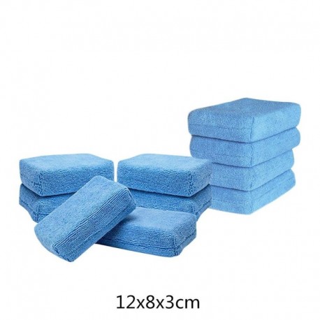 10db-12x8x3cm - Mikroszálas autópolírozó gyantázó szivacs