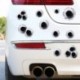 C - Forró eladó autós matricák 3D szimuláció golyólyuk vicces matrica autóborítók motorkerékpár karcolás lyuk