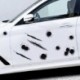C - Forró eladó autós matricák 3D szimuláció golyólyuk vicces matrica autóborítók motorkerékpár karcolás lyuk