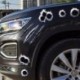 4db - Forró eladó autós matricák 3D szimuláció golyólyuk vicces matrica autóborítók motorkerékpár karcolás lyuk