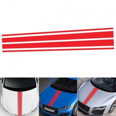 Piros - DIY autóstílusú matrica matrica automatikus motorkerékpár terepjáró motorháztető burkolata vinil dekor csík