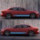 szürke - Autó matricák Ajtó oldalsó szoknya Vinyl Wrap Verseny matricák Autó Tuning kiegészítők