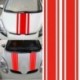 Hajók: Kínából - 2db divatos vinil autó motorháztető motorháztető csíkok matrica borító matrica matricák carro