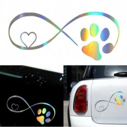 Fényvisszaverő - Aranyos autós matrica vinil kutya macska mancs szerelem autó ablak dekoráció matricák és matricák