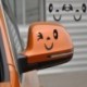 Mosoly arc kialakítása Erős vizuális hatású 3D dekorációs matrica autó oldalsó tükör visszapillantó DIY carro CSV