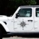 Hajók: Kínából - 50 x 50 cm-es univerzális autós matrica motorháztető iránytű matrica automatikus vinil motorháztető