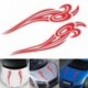 fehér - 2020 Car Flame Stripes Black Vinyl Truck Hood Decal Front matricák carro voiture Gyors szállítás CSV