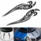 fehér - 2020 Car Flame Stripes Black Vinyl Truck Hood Decal Front matricák carro voiture Gyors szállítás CSV