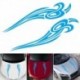 fehér - 2020 Car Flame Stripes Black Vinyl Truck Hood Decal Front matricák carro voiture Gyors szállítás CSV