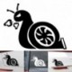 fehér - 3D autómatricák Drift Race Car Styling Turbo Snail Cool matricák fekete / ezüst fehér vinil matricák autó