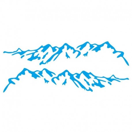 Kék - Black Mountain stílusú autóajtó oldal dekor matrica Auto Body matricák Vinyl Decal Auto matricák Gyors szállítás